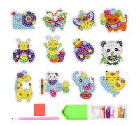 Generico Arte Con Pietre - Kit Creativo Per Dipingere Con Numeri Arte Mosaico,Accessori Mosaico Creativi Per Bambini Principianti Idee Regalo Compleanno Natale Halloween Feste