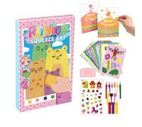 Generico Arte da Grattare per Bambini | Cartolina Regolabile,Carte da Graffiare - per Bambini Fanciulli Ragazzi Adulti Aula Asilo Viaggio Sala d'Attesa Compleanno Natale Capodanno
