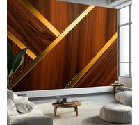 Generico Arte da Parete Variante di Venature Del Legno Strisce Murales Stile Moderno Carta da Parati Fotografica per Cameretta Bambini, Camera da Letto 250 x 175 cm, Carta da Parati in Effetto 3D