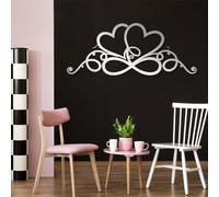 Generico Arte murale a Forma di Cuore Infinito in Metallo, Decorazione murale dell'amore eterno, Arte per Il Soggiorno, Decorazione Artistica in Metallo, Scultura Moderna per la casa, Soggiorno,