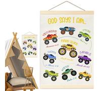 Generico Arte Murale Camion per Bambini - Decorazione Cameretta - Arredo casa stimolante,per bambini ragazzi cameretta sala giochi studio corridoio asilo compleanno