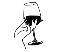 Generico Arte Murale in Metallo con Calice da Vino, Silhouette di Bicchieri da Vino Che Tengono in Mano, Cartello per Vino, Decorazione da Parete in Metallo per Cucina, Area Bar