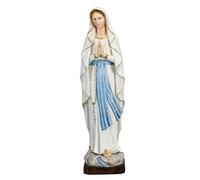 Generico Arte Sacra Caravaggio Statua Madonna Lourdes cm 60 (23,60 inches) in marmo resina decorata a mano di produzione artigianale italiana