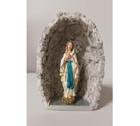 Generico ArteSacraCaravaggio Grotta per statua artigianale in granito cm 16,5 x 11,5 con statua della Madonna di Lourdes cm 12 di produzione italiana