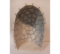Generico ArteSacraCaravaggio Grotta per statua artigianale in marmo avorio con base in gres cm 26.5 x 17,5 realizzata interamente a mano made in Italy