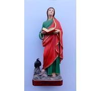 Generico ArteSacraCaravaggio Statua di San Giovanni Evangelista, in resina cm 43, per interni ed esterni, decorata a mano, produzione artigianale italiana