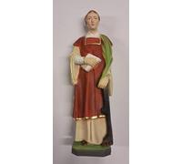 Generico ArteSacraCaravaggio Statua di San Lorenzo cm 30 (11,81 inches) in marmo resina piena decorata a mano di produzione artigianale italiana