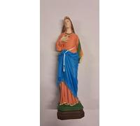 Generico ArteSacraCaravaggio Statua di Santa Lucia cm 30 (11,81 inches) in marmo resina piena decorata a mano di produzione artigianale italiana