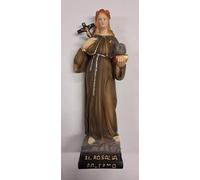 Generico ArteSacraCaravaggio Statua di Santa Rosalia cm 27,5 (10,82 inches) in marmo resina piena decorata a mano di produzione artigianale italiana