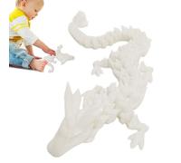 Genérico Articolated 3D Printed Dragon - Realistic Crystal Model with Movable Joints, Durable Flexible Sculpture Toy Ornament | Perfect for Home, Desk, Holiday, or Halloween Decorative Display