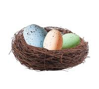 Genérico Artificial Bird Nest Decorations - Rattan Birds Nests Craft | Birds Nests Decoration | Easter Bird Nest Warm Breathable Artificial BirdNest Products for Home, Courtyard, Wedding