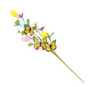 Generico Artificial Easter Egg Stems - 15.7 Inch Butterfly Picks, Floral Arrangement Steems, Spring Vase Centerpiece Decoration, Faux Easter Flower Stems for Table Display Home Holiday Craft Accent