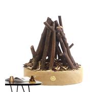 Generico Artificial Firewood Lamp - Interactive Mood Lighting Feature, Soft Glow Tabletop Ornament, Realistic LED Flame Simulation | Touch Activated Decorative Light For Living Spaces Seasonal Party