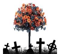 Generico Artificial Flowers With Stakes | Realistic Pumpkin Eyeball Decor