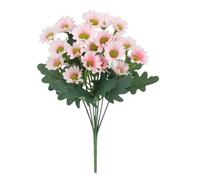 Generico Artificial Mums for Outdoors - UV Resistant Fake Flowers with Eucalyptus Leaves, Fade Resistant Autumn Floral Bushes, Ideal for Porch Garden Window Box And Cemetery Grave Decoration