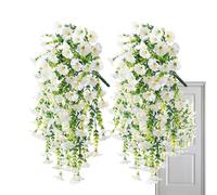 Generico Artificial Petunias for Outdoors -75cm Fake Petunias Silk Flowers, Everlasting Weatherproof 2 Pieces Flowers Plants for Patio Window Box Walkway Porch Pot Garden Planter Vase