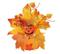 Generico Artificial Pumpkin - 20x19cm Maple Leaves Festive Autumn Ornament