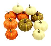 Generico Artificial Pumpkins Set | Fall Harvest Table Decor