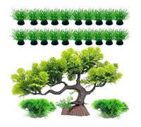 Generico Artificial Water Plants Kit | Simulation Tank Decorations - Funny Tree Decoration, Foreground Grass for Home, Studio
