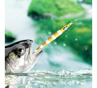 Generico Artificiali Luminose per La,Set da 4 Pezzi Luminescente al Buio con Amo | Set per Esca da | per Pesce Gatto Spigola Persico Trota Luccio Acque Dolci E Salate