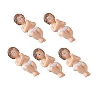 Genérico Artigianato del bambino Gesù nella mangiatoia,Decorazione natalizia di Gesù nella mangiatoia,in resina del bambino - statuetta, statua della natività, decorazione natalizia religiosa per