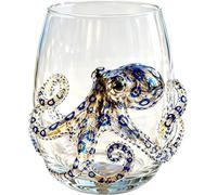 Generico Artisanal Blue Ringed Octopus Glassware, Glass Tumbler