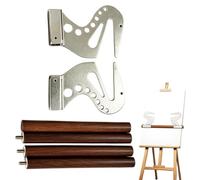 Generico Artist Hand Support Bridge, 2-Piece Portable Metal Stand, Professional Hand Stabilizer, Tool for Sketching And Fine Detail, Sturdy Bridge for Artists in Classroom or Home Studio