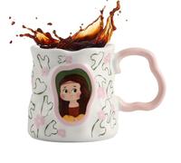 Generico Artistic Coffee Mug, European Masterpiece Renaissance Creative Flower Shape Ceramic Cup, Gift For Boyfriend Girlfriend Friend Family Colleague
