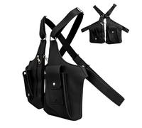 Genérico Ascelle Uomo,Regolabile Antifurto,Borsa per Ascella | Per Viaggio Lavoro Passaporto Corsa Trekking Moto Telefono, Nero , Consulte la descripción