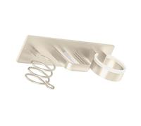 Generico Asciugacapelli E Porta Ferro, Design, 30x3x8 Cm, Organizer per Attrezzi per Capelli A Parete, Appendino per Ferro Arricciacapelli, Facile da Installare, per Il Bagno, La Toilette, La Casa,