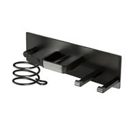 Generico Asciugacapelli E Porta Ferro, Design, 30x3x8 Cm, Organizer per Attrezzi per Capelli A Parete, Appendino per Ferro Arricciacapelli, Facile da Installare, per Il Bagno, La Toilette, La Casa,