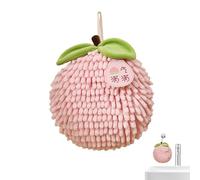 Genérico Asciugamano a mano con palla di soffio,Asciugamano a sfera diffusa, Asciugamani da bagno decorativi ad asciugatura rapida con fiocco, Asciugamani a forma di cachi per bagno, cucina