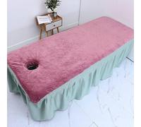 Generico Asciugamano da bagno per salone di bellezza addensato, con foro, grande speciale rifare il letto, massaggio moxibustione, lettino [90 * 190] super spesso fori