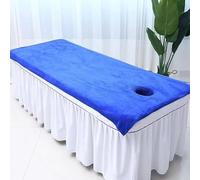 Generico Asciugamano di bellezza speciale per la depilazione, con foro salone bellezza, grande da bagno, negozio pediluvio massaggi, lenzuola, biancheria letto, spessore medio, 100 * 200 fori