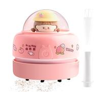 Genérico Aspirapolvere per briciole da tavolo - Spolverino per cartoni animati - Risparmio energetico, adorabile, spolverino wireless portatile che funziona a batterie per pulire briciole e di