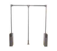 Generico Asta Appendiabiti Estraibile Regolabile con Sistema di aggancio ammortizzato, Design salvaspazio, Supporta 20 kg, Ideale per organizzare l'armadio e massimizzare Lo Spazio.