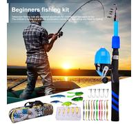 Generico Asta di per Bambini, Canna da a Bambini | Ola di con Kid Morbido telescopico con,per la Traspirante, Attrezzatura di Pesce Resistente all'Usura per Compleanni, Giovani, Adolescenti