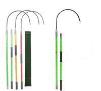 Generico Asta di Soccorso isolata ad Alta Tensione, Gancio Isolato per elettricisti, Include Borsa per Il Trasporto, sicura e Resistente per Uso Professionale (Giallo, 100 cm x 4 Pezzi).