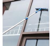 Generico Asta per la Pulizia dei vetri Extra Lunga - Tergivetro per Interni ed Esterni per Appartamenti in grattacieli, pulitore per vetri con Manico Lungo, Ideale per Una Pulizia efficiente di Fines
