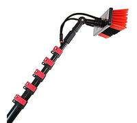 Generico Asta per la Pulizia di finestre Extra Lunga da 4 m (13 Piedi) - Kit Asta per la Pulizia di finestre con Spazzola alimentata a Tubo dell'Acqua per Pannelli solari e impianti fotovoltaici - At