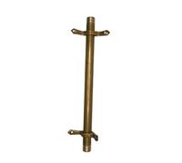 Generico Aste per Scale Dorate, Design Tubolare Minimalista con terminali Decorativi, Lunghezze Regolabili (12 Pezzi, 56 cm/22 Pollici), Ideali per l'arredamento della casa e l'installazione di tappe