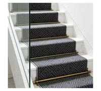 Generico Aste per Scale in Ottone da 40" con staffe - 12 aste tubolari per tappeti per Scale d'ingresso, seminterrato e soffitta - Perfette per Decorare e sostenere Le s