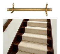 Generico Aste Regolabili in Ottone per tappeti da Scale - Aste Facili da Rimuovere e sicure per l'arredamento e la Sicurezza della casa - 102 cm/40 Pollici, perfette per