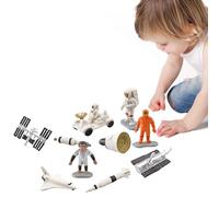 Genérico Astronaut Space AstronSet - Dieci Mini Modelli Spaziali Dettagliati, Decorazione di Piccoli Astronauti Design Versatile e Robusto | Regalo Creativo di Decorazione della Tavola per n