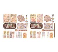 Generico Astuccio Capybara - Set di cancelleria Capybara, materiale scolastico Capybaraa | Set di cancelleria | per per ragazzi e ragazze, adolescenti, aule, casa, ufficio, universi