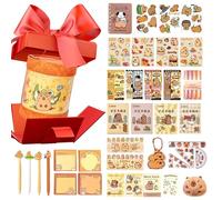 Generico Astuccio Con Cerniera - Set Di Cancelleria Multiscomparto, Simpatico Astuccio Capibara Con Per Studenti, Ragazzi, Bambini In Età Prescolare, Figlio E Figlia, Borsa Organizzativa Perfetta Per