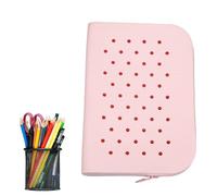 Generico Astuccio impermeabile,Custodia con fori impermeabili in silicone di grande capacità per matita - Astuccio portatile per casa, scuola, aula, simpatico portapenne per il posto di lavoro