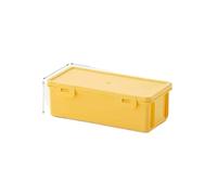 Generico Astuccio per matite in plastica dai colori pastello, con ampia capienza e coperchio a scatto, ideale per gli studenti come contenitore per la cancelleria scolastica