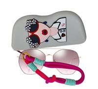 Generico Astuccio per Occhiali,Astuccio Occhiali da Sole - Borsa Portatile in Morbida Silicone con Cerniera e Laccetto per Viaggio Campeggio da Sole