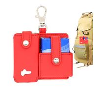 Generico Astuccio Per Vape - Portaoggetti In Pelle PU Per Sigarette Elettroniche - Organizzatore Compatto Con Moschettone Per Trasporto Quotidiano Pendolari Escursionismo Viaggi